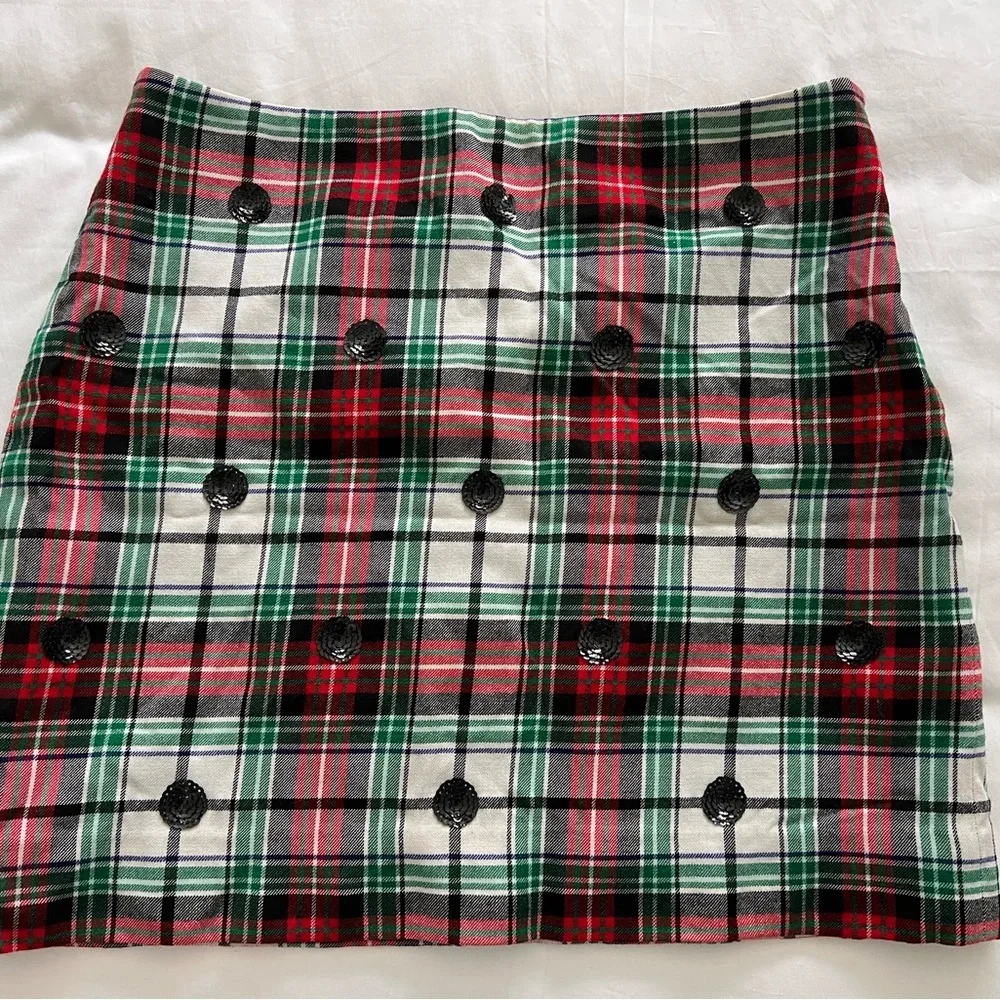 Vineyard vines plaid holiday skirt - Picture 1 of 2